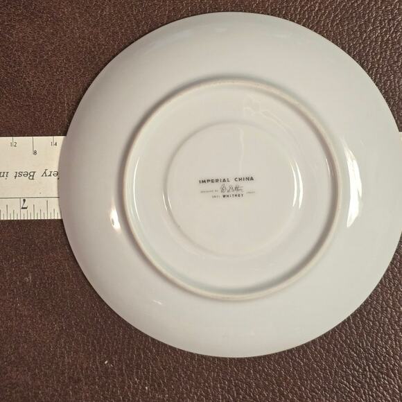 Vintage W. Dalton Whitney Pattern Imperial China 5671 Teacup & Saucer set of 4 - Picture 7 of 7